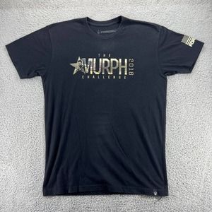 Forged The Murph Challenge T Shirt Mens Medium Black Navy Crossfit Workout 2018